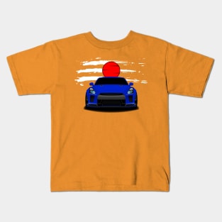 JDM R35 flag japan nissan GTR Kids T-Shirt